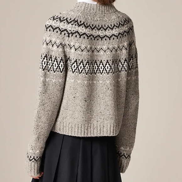 J crew Fair Isle cardigan in wool blend - Picture 4 of 6